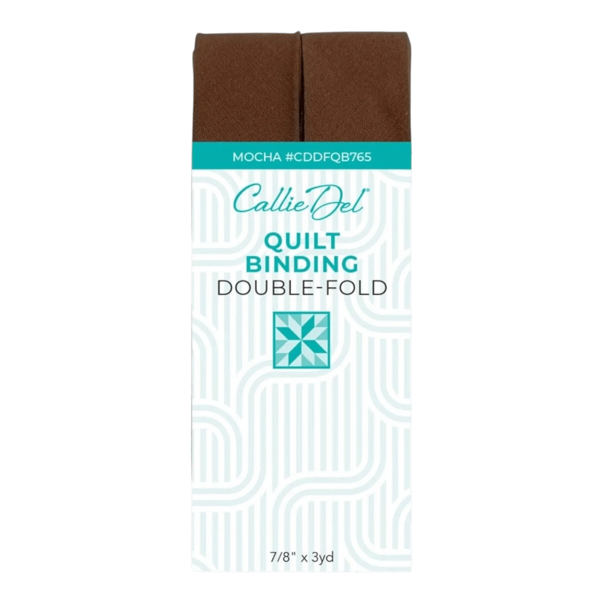Callie Del Double Fold Quilt Binding - Mocha