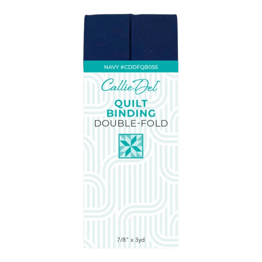 Double Fold Quilt Binding Navy - Everything Fabric
