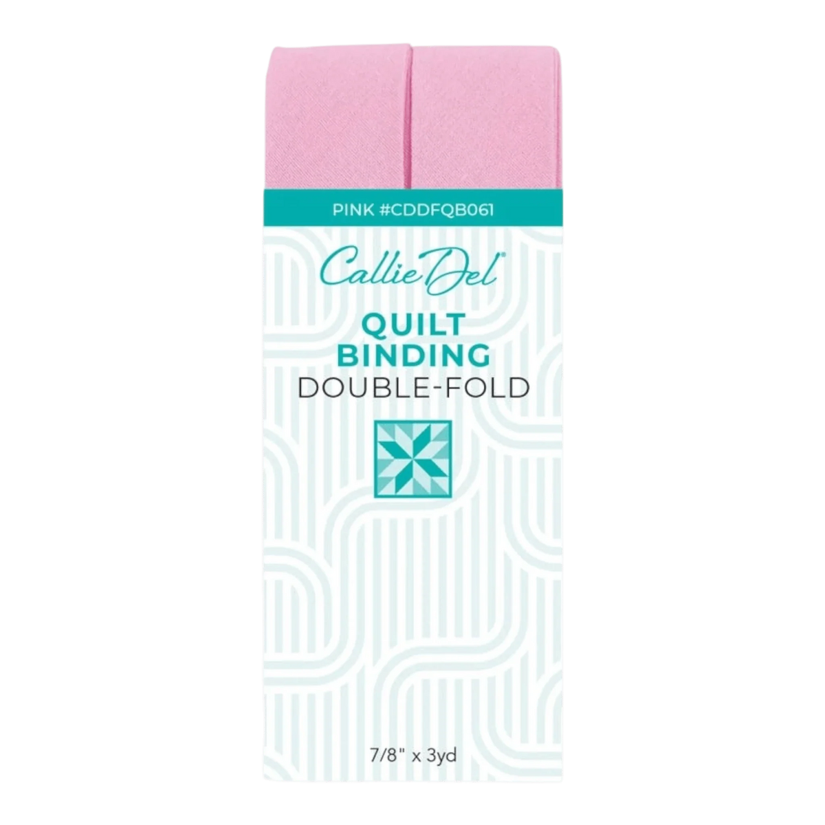 Callie Del Double Fold Quilt Binding - Pink