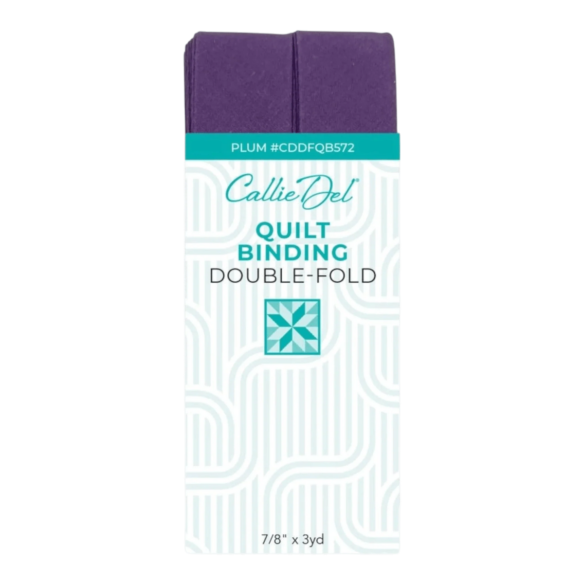 Callie Del Double Fold Quilt Binding - Plum