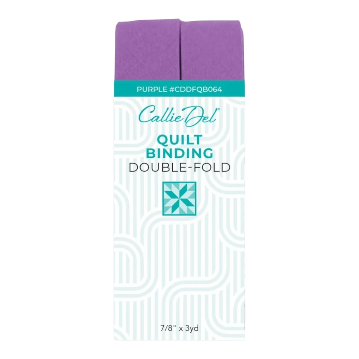 Callie Del Double Fold Quilt Binding - Purple