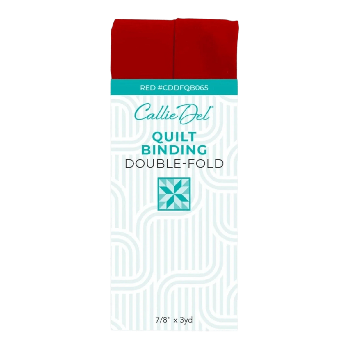 Callie Del Double Fold Quilt Binding - Red