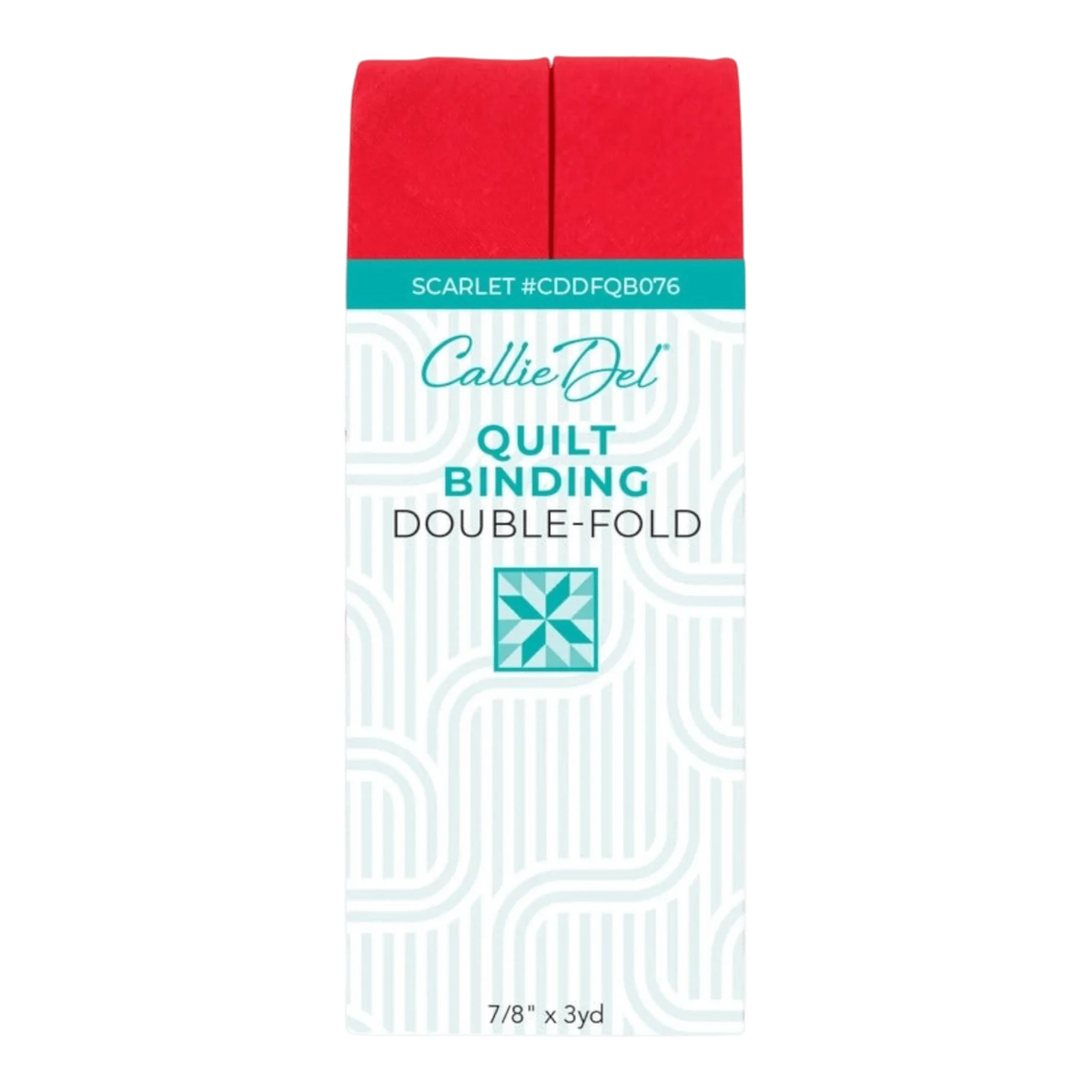 Callie Del Double Fold Quilt Binding - Scarlet