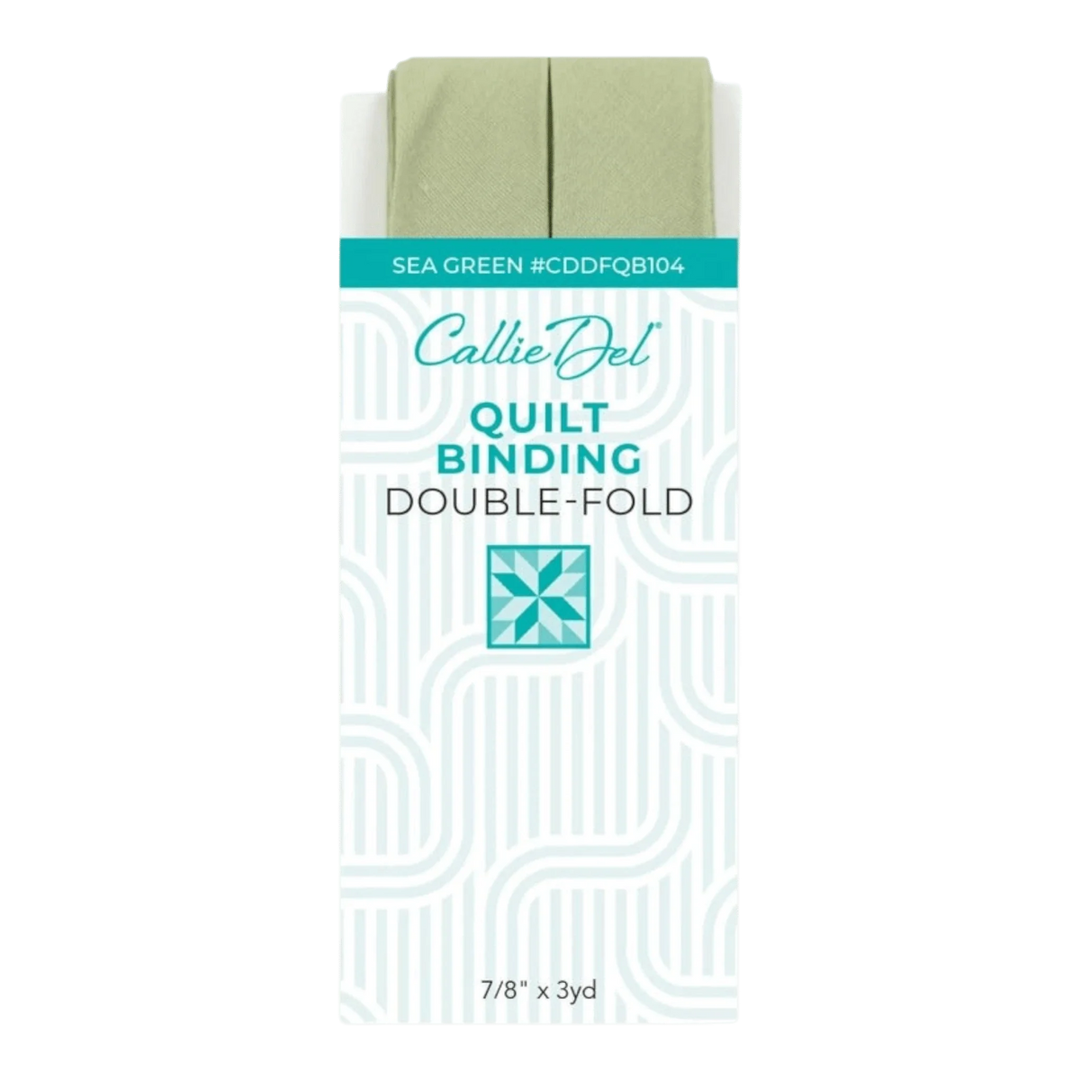 Callie Del Double Fold Quilt Binding - Sea Green