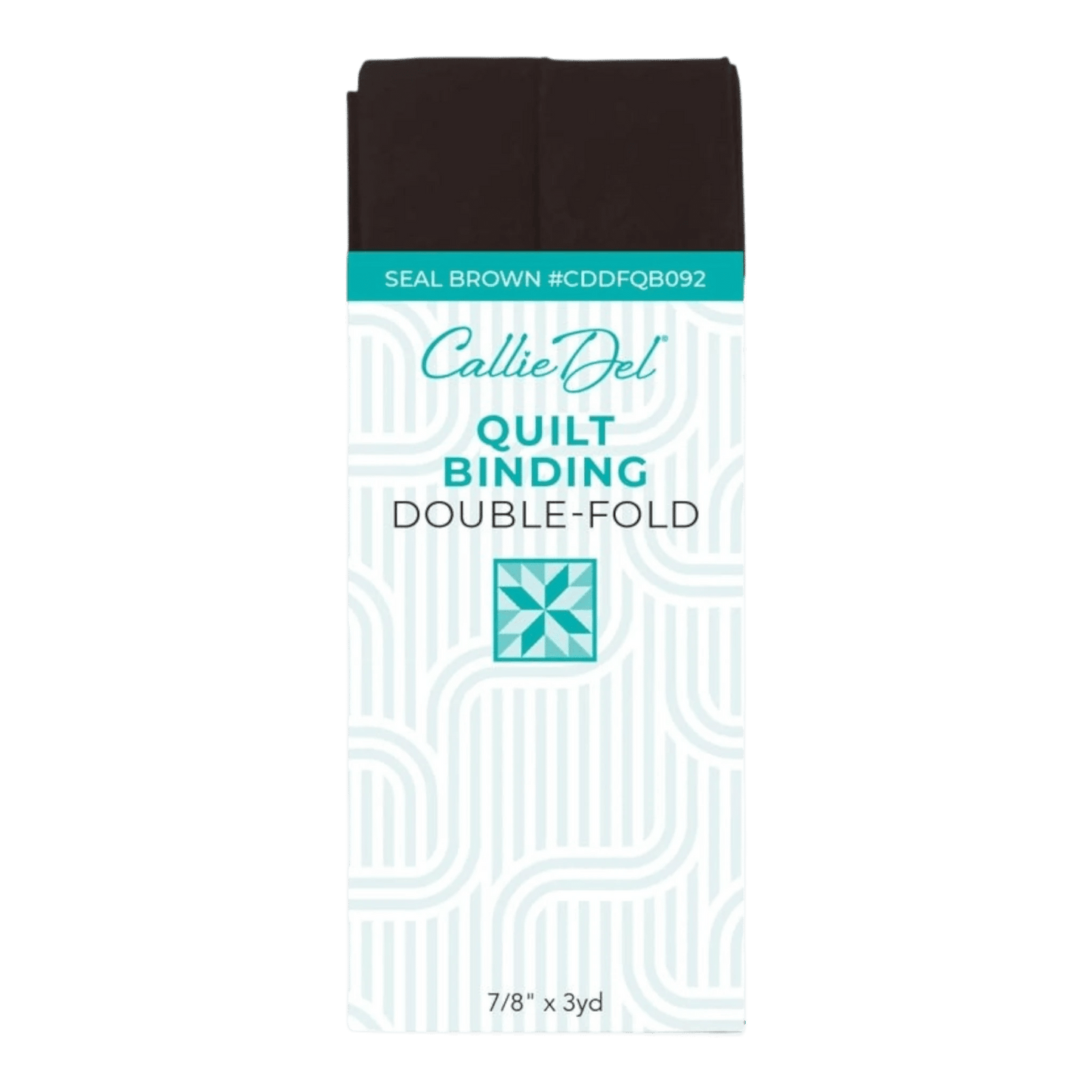 Double Fold Quilt Binding Seal Brown - Everything Fabric