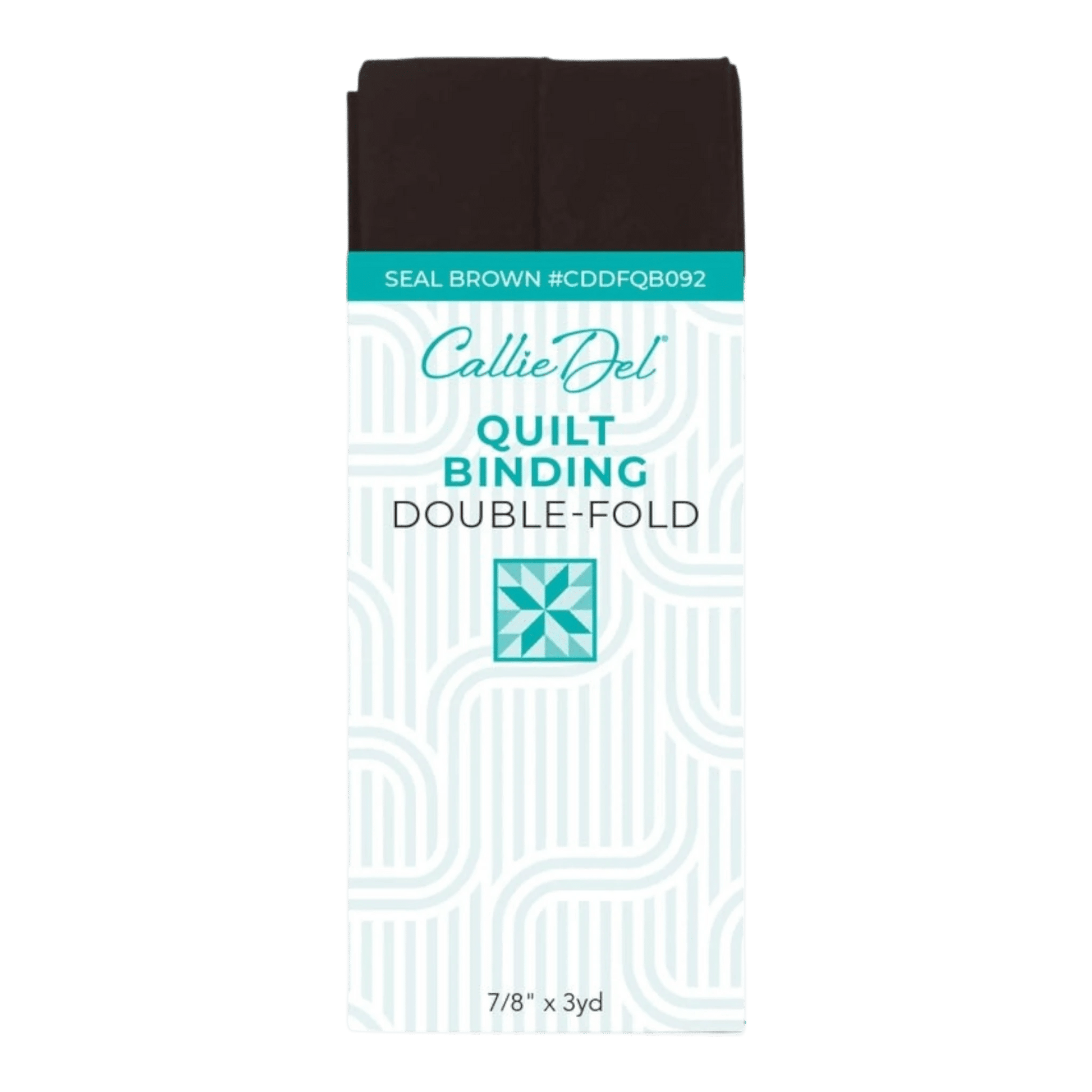 Double Fold Quilt Binding Seal Brown - Everything Fabric