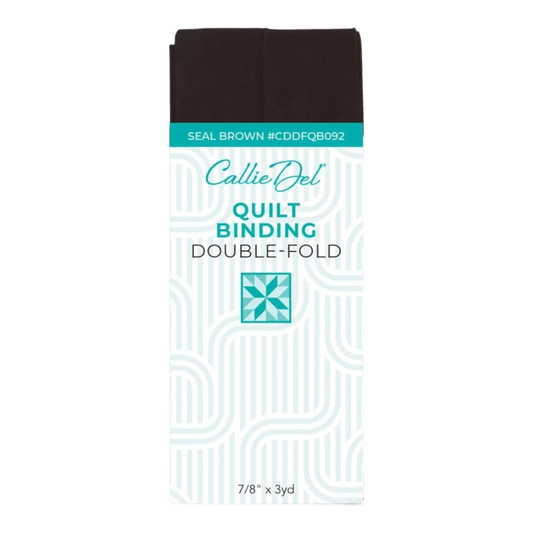 Double Fold Quilt Binding Seal Brown - Everything Fabric