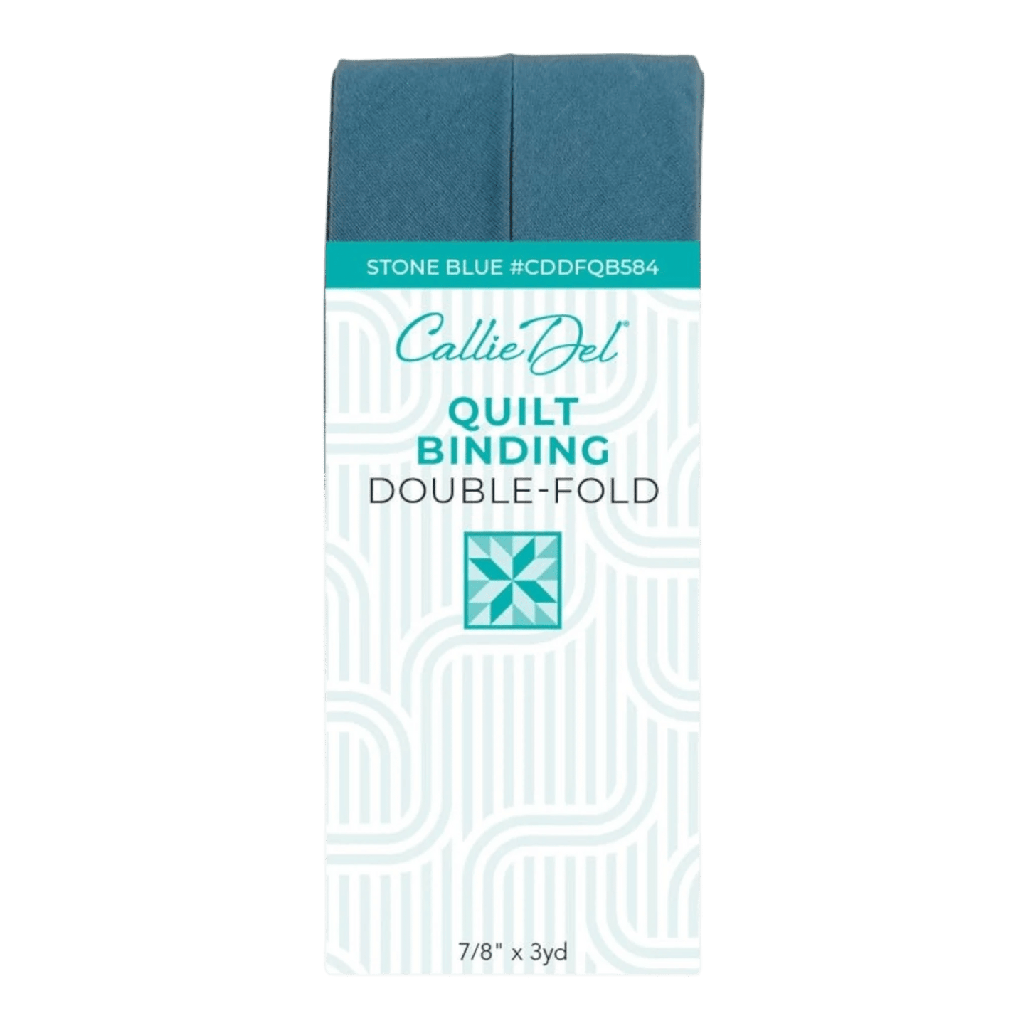 Double Fold Quilt Binding Stone Blue - Everything Fabric