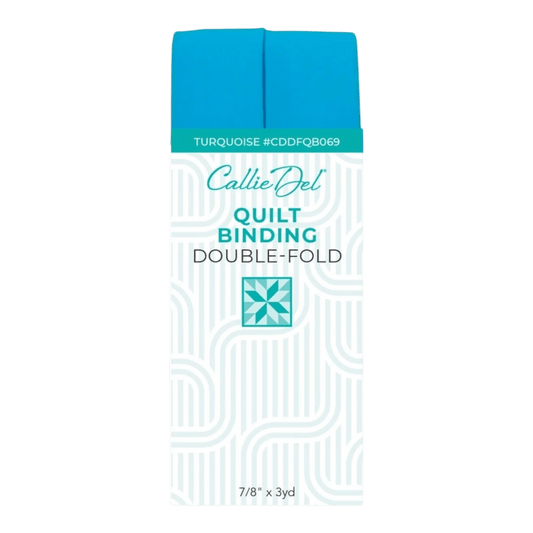 Double Fold Quilt Binding Turquoise - Everything Fabric