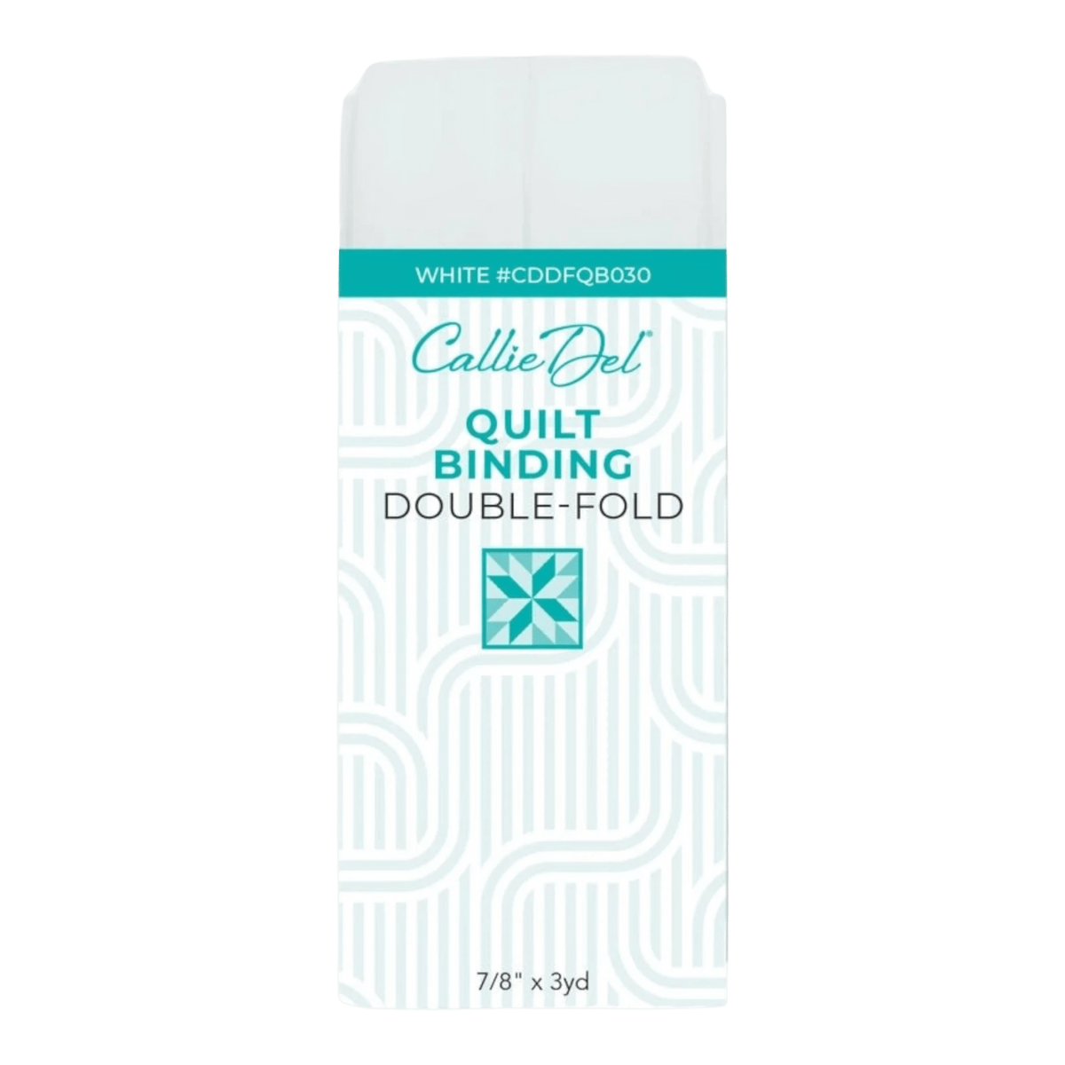 Double Fold Quilt Binding White 22 mm x 3yd - Everything Fabric
