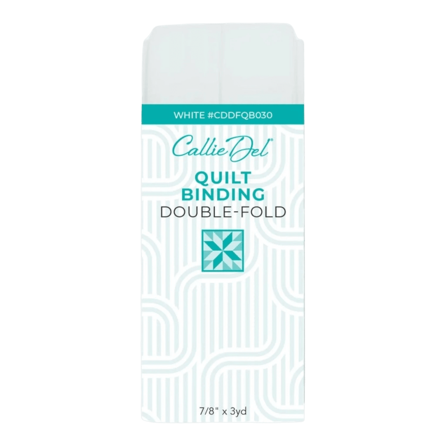 Double Fold Quilt Binding White 22 mm x 3yd - Everything Fabric