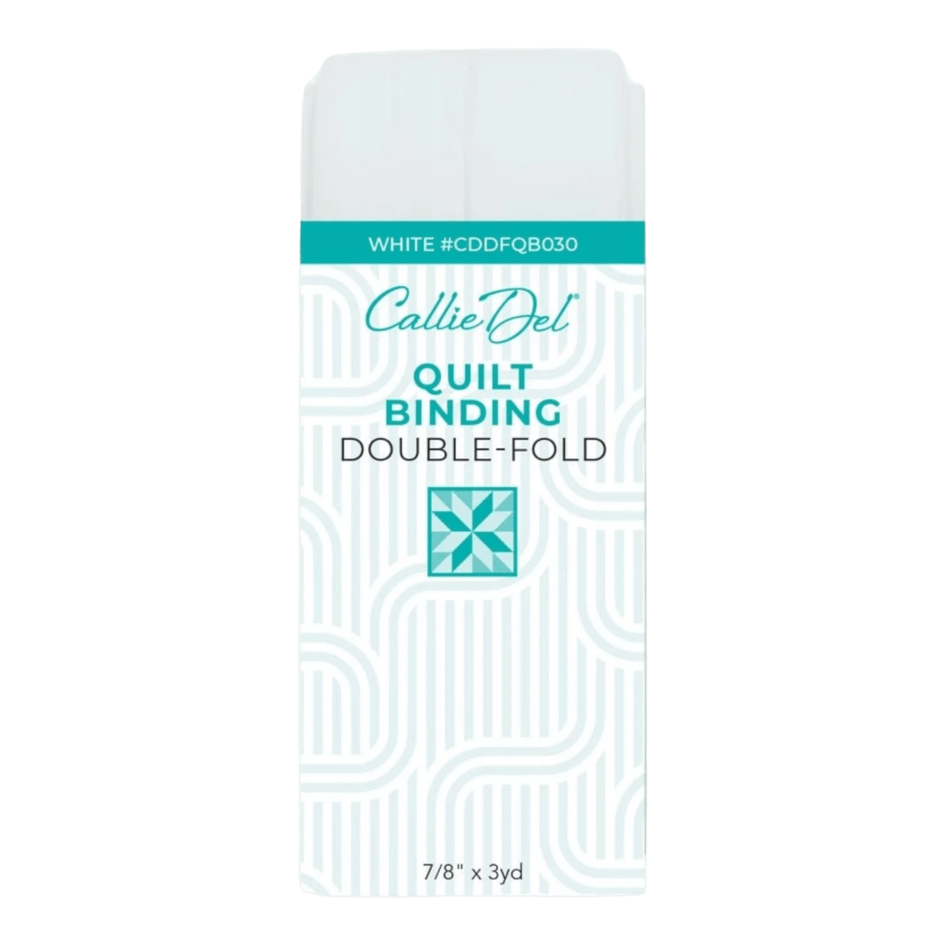 Double Fold Quilt Binding White 22 mm x 3yd - Everything Fabric