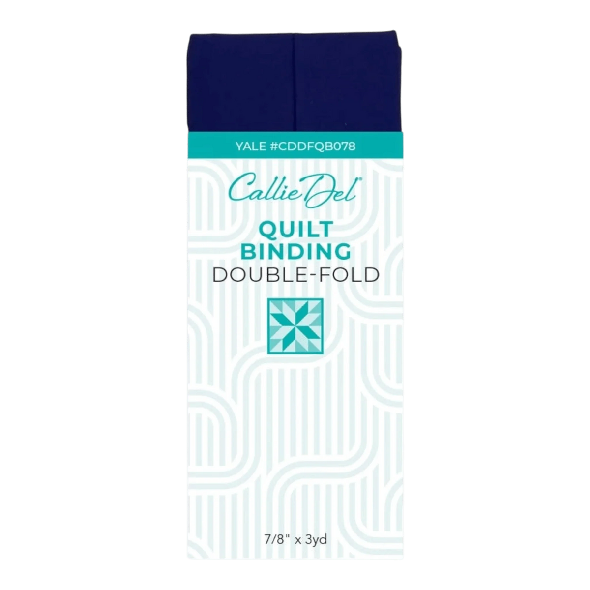 Callie Del Double Fold Quilt Binding - Yale