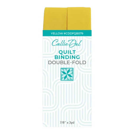 Double Fold Quilt Binding Yellow - Everything Fabric