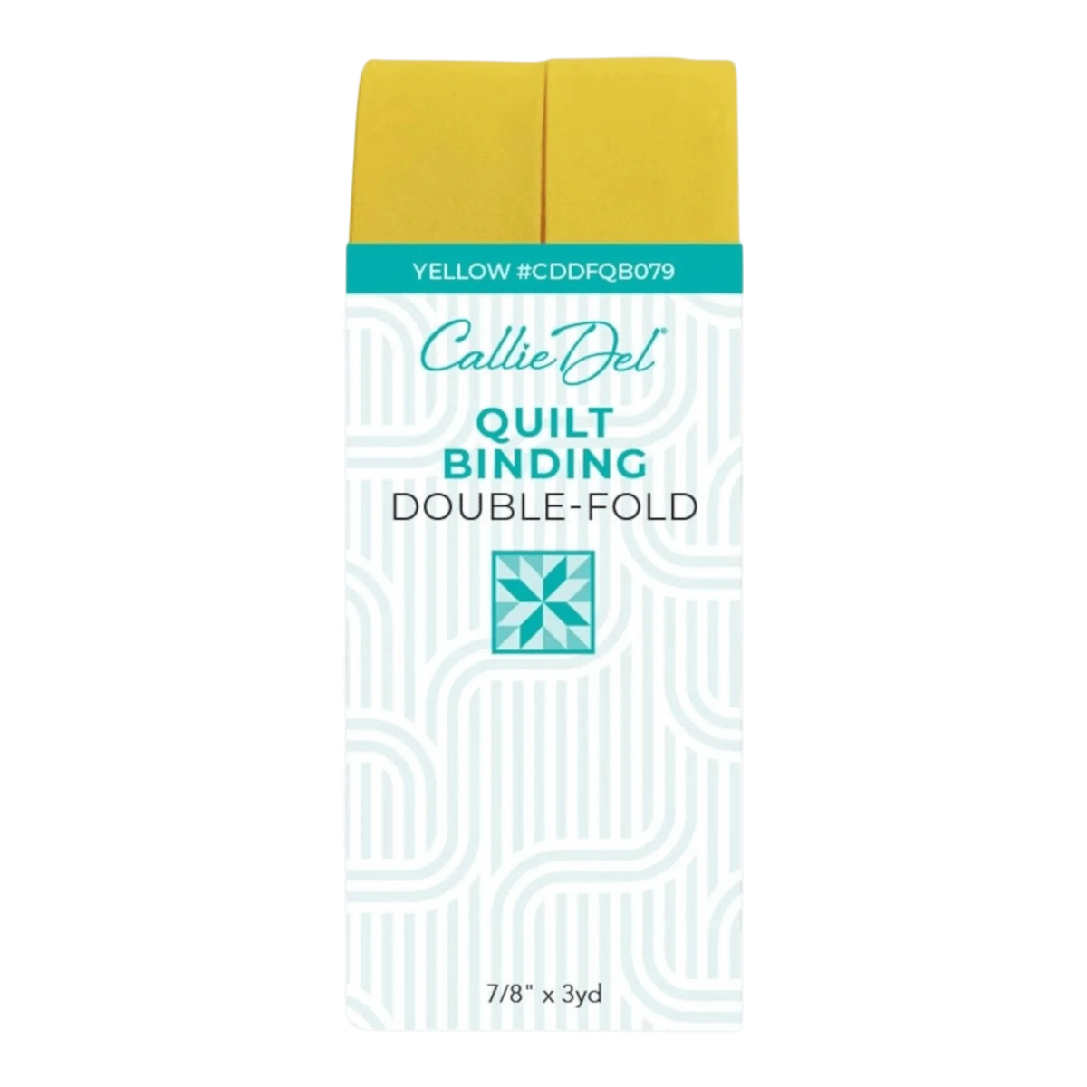 Callie Del Double Fold Quilt Binding - Yellow