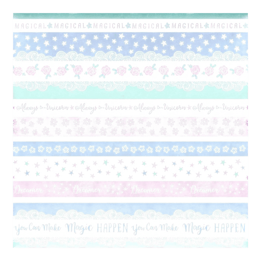 Dreamers - Turquoise/Multi Dreamers Stripe - Everything Fabric