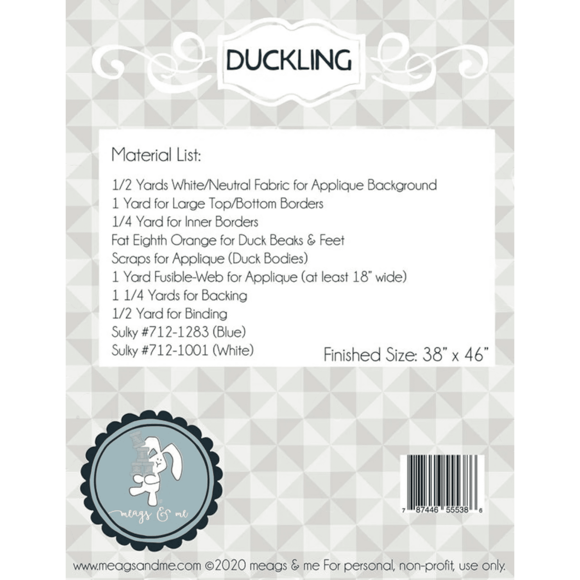 Duckling Quilt Pattern - Everything Fabric