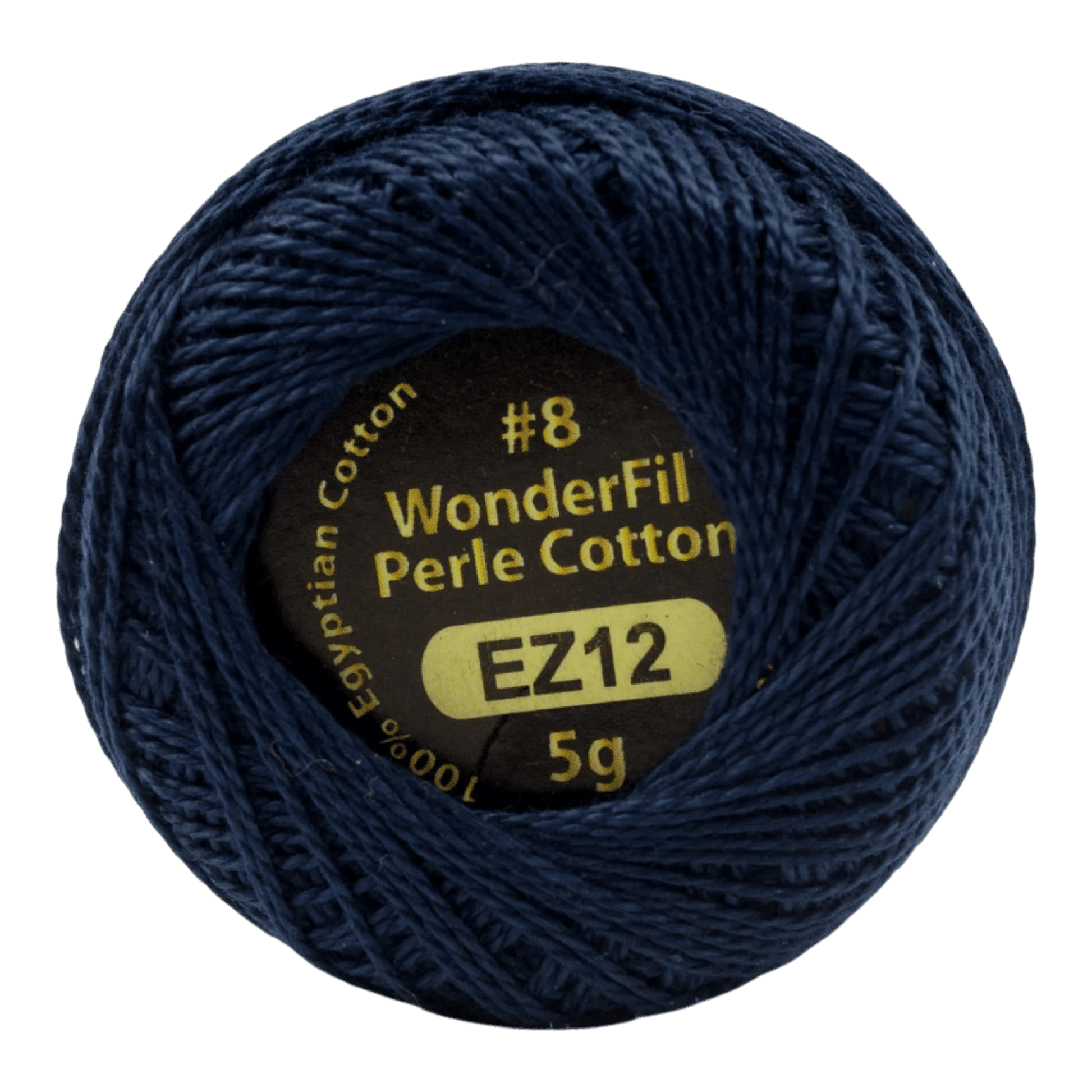 Eleganza 8wt 5-Gram Solid Perle Cotton Ball 42yd Indigo - Everything Fabric