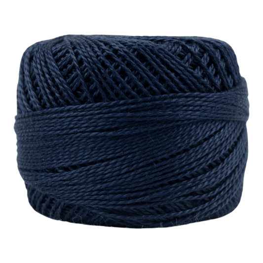 Eleganza 8wt 5-Gram Solid Perle Cotton Ball 42yd Indigo - Everything Fabric