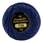 Eleganza 8wt 5-Gram Solid Perle Cotton Ball 42yd Persian Indigo - Everything Fabric