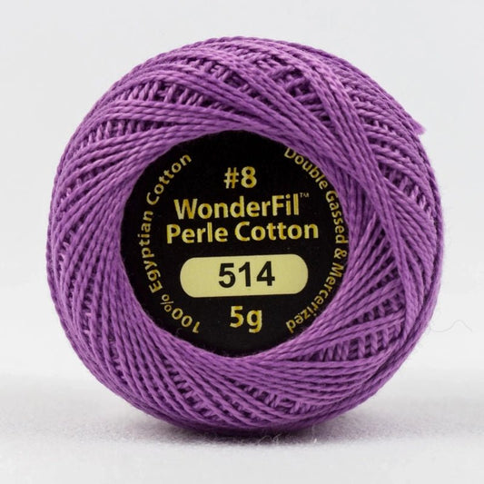 Eleganza 8wt Solid Perle Cotton Ball - RED VIOLET - Everything Fabric