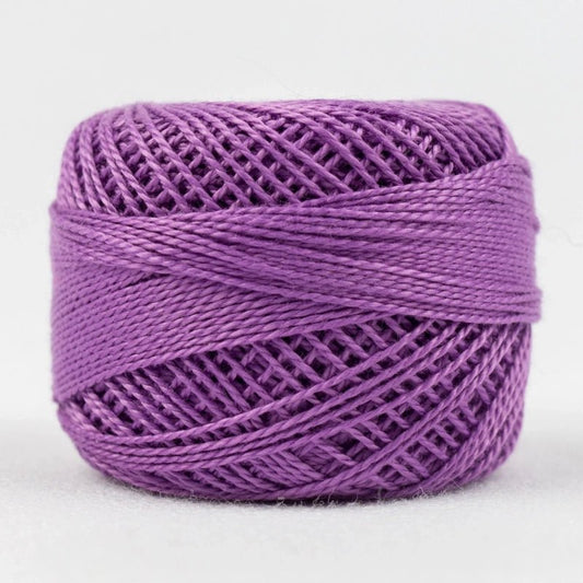 Eleganza 8wt Solid Perle Cotton Ball - RED VIOLET - Everything Fabric