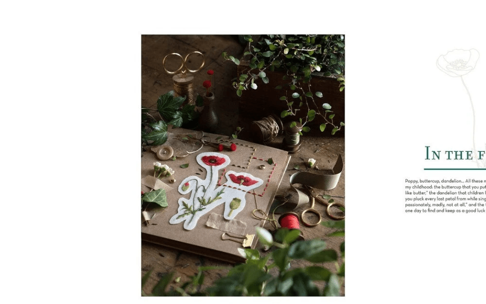 Embroidering Plants and Flowers for Beginners Book - Everything Fabric