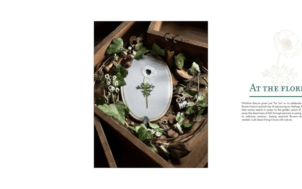 Embroidering Plants and Flowers for Beginners Book - Everything Fabric