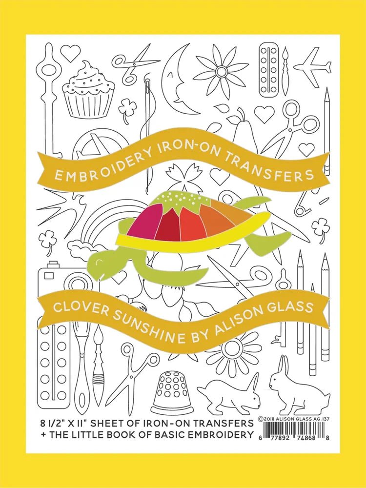 Embroidery Iron-On Transfers Clover Sunshine - Everything Fabric