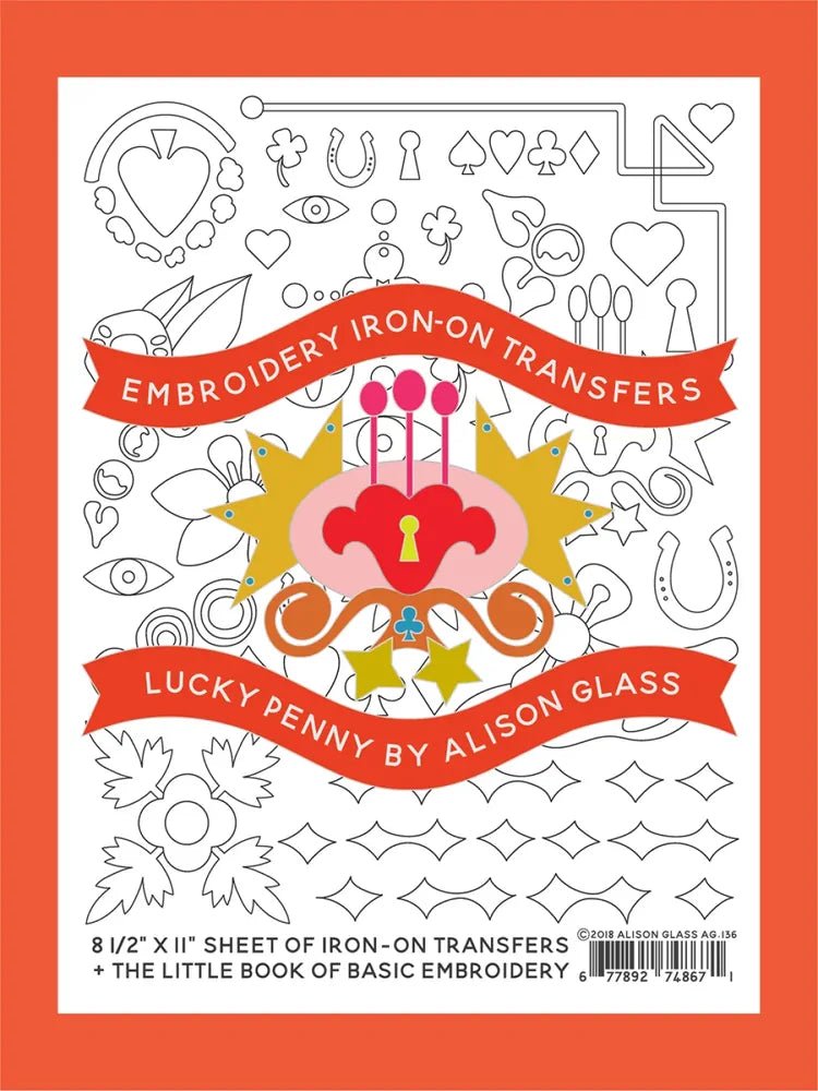 Embroidery Iron-On Transfers Lucky Penny - Everything Fabric