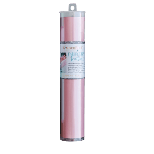 Embroidery Leather French Pink - Everything Fabric