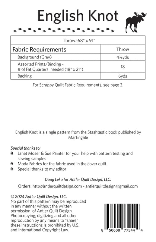 English Knot Quilt Pattern by Doug Leko - Everything Fabric