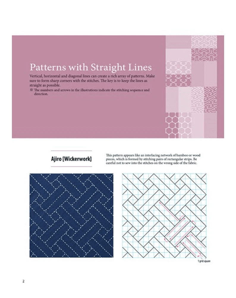 Essential Sashiko: A Dictionary of the 92 Most Popular Patterns Book - Everything Fabric