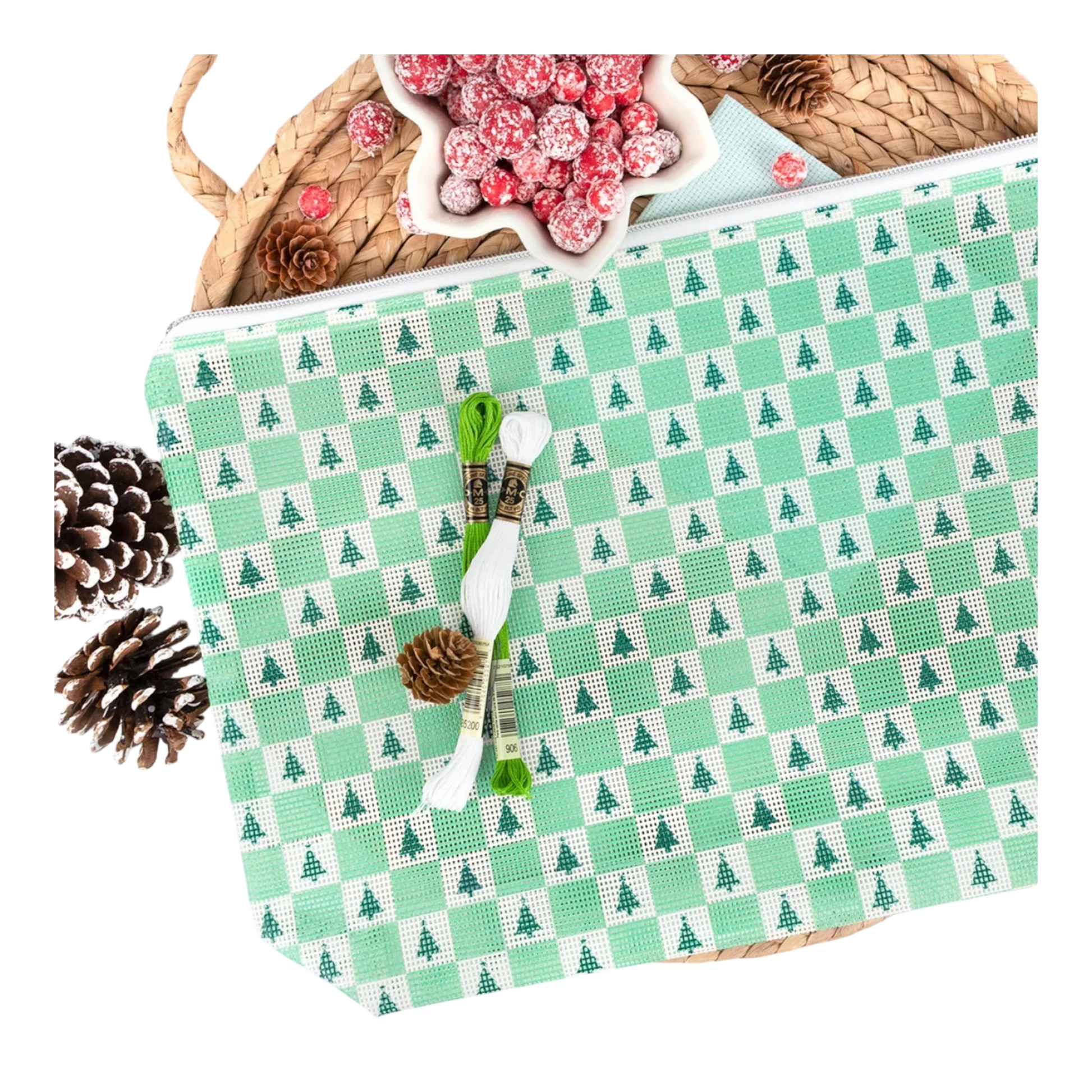 Evergreen Holiday Project Bag - Everything Fabric