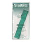Everything Fabric Add-an-Eighth 1x6 inch green acrylic quilting ruler with a raised lip for seam allowances.