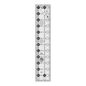 Everything Fabric Creative Grids 2.5 x 12.5 inch clear acrylic quilt ruler with non-slip grip and black markings