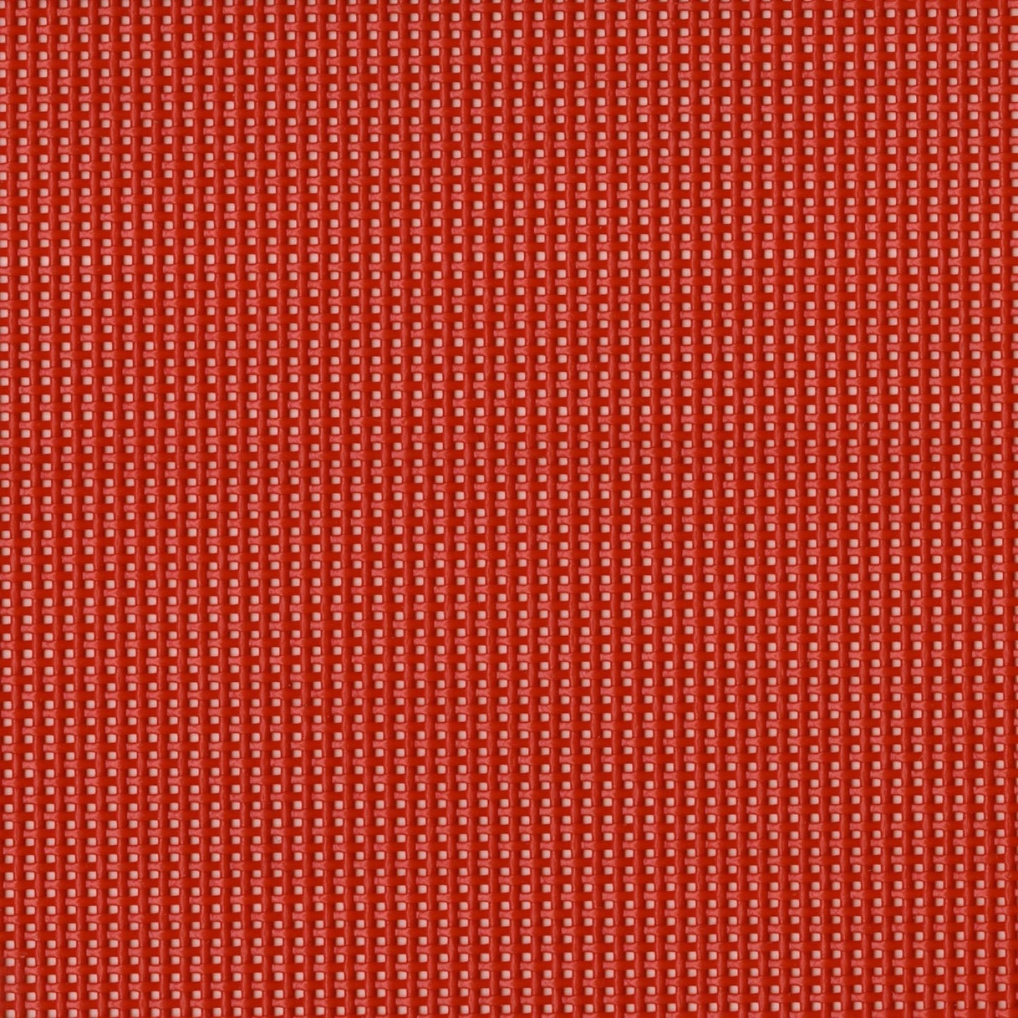 Everything Fabric red vinyl-coated mesh fabric for sewing projects, featuring a durable and flexible grid texture.