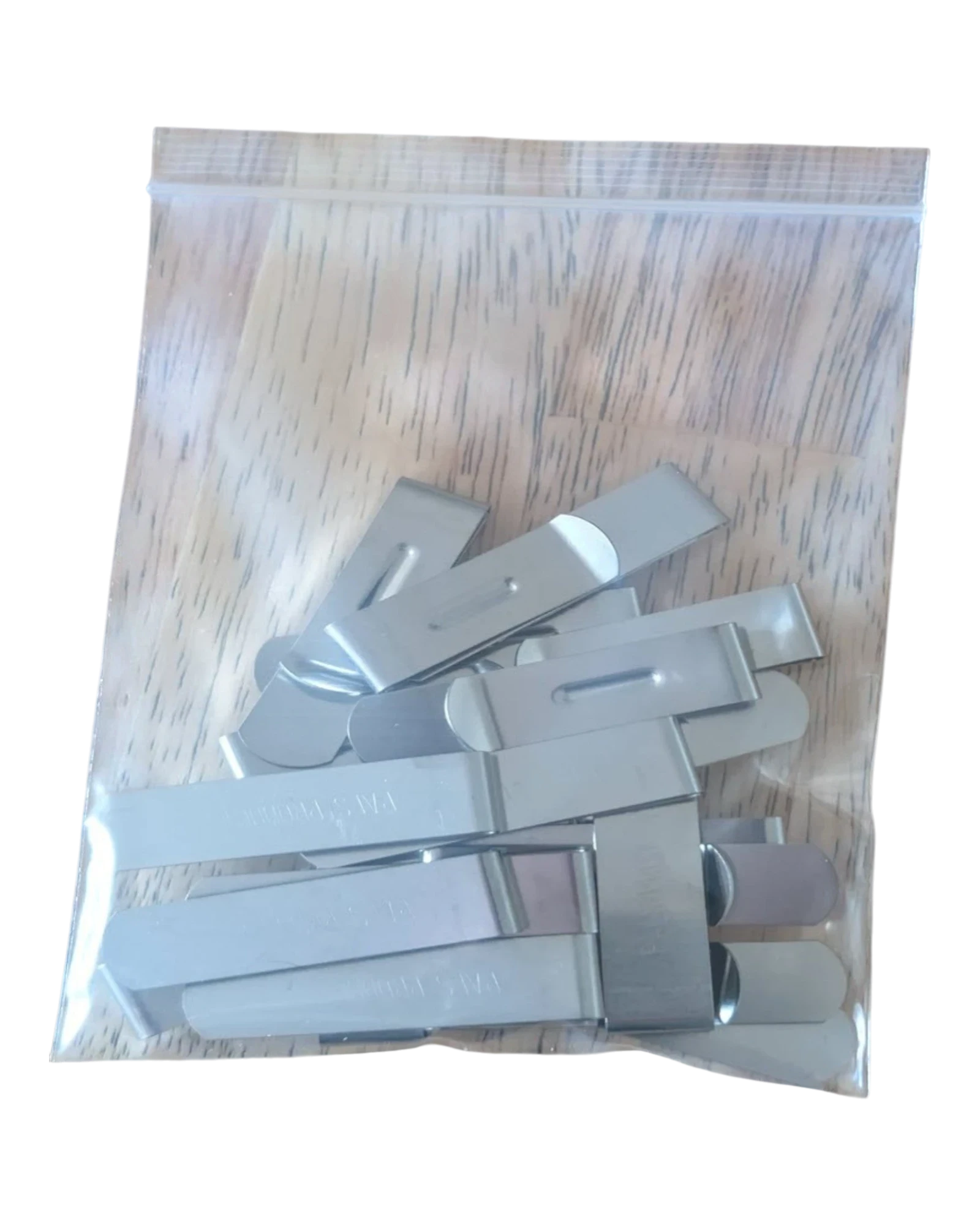 Everything Fabric silver metal zipper pulls with rainbow detail, pack of 10
