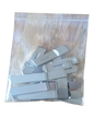 Everything Fabric silver metal zipper pulls with rainbow detail, pack of 10
