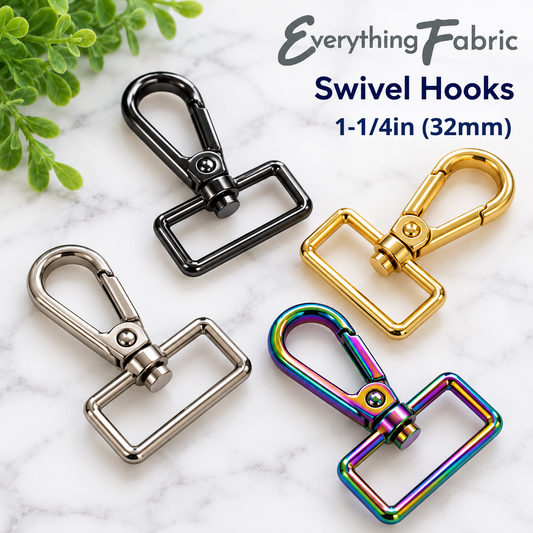 Everything Fabric Swivel Hooks - 1-1/4in (32mm)
