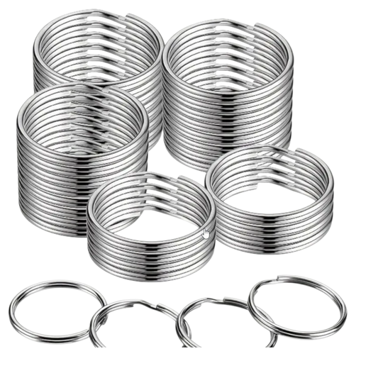 30mm Stainless Steel Key FOB Rings for bag making and sewing projects