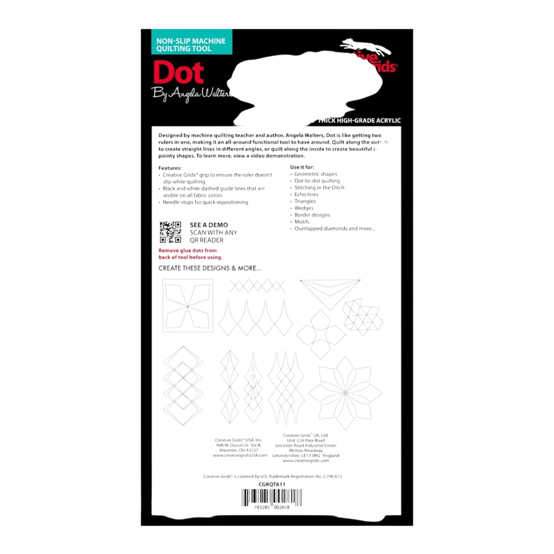 Machine Quilting Tool DOT , crafting and sewing tasks