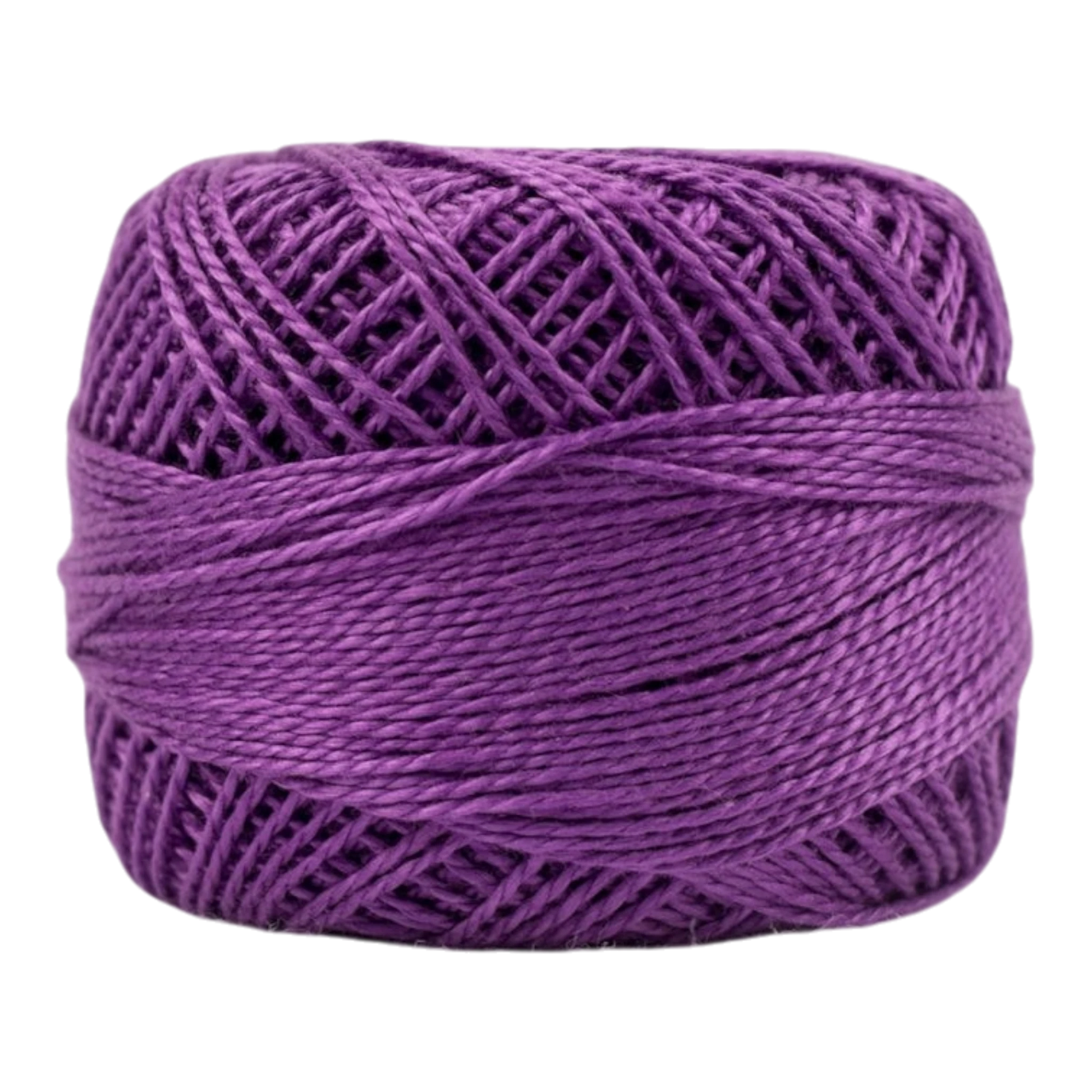 Eleganza 8wt Solid Perle Cotton Ball - VIVID VIOLET for embroidery, stitching and decorative needlework