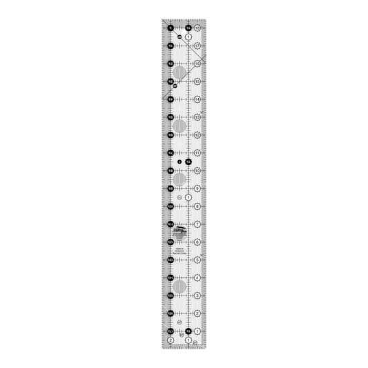 Quilt Ruler 2.5x 470 mm for precise cutting, marking and patchwork