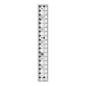 Quilt Ruler 2.5x 470 mm for precise cutting, marking and patchwork