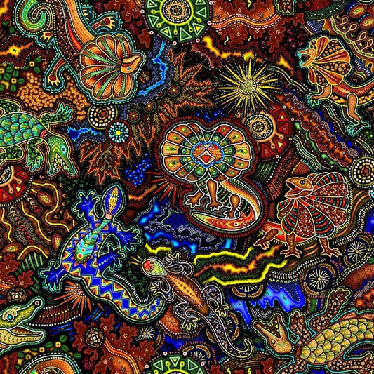 Tjukurpa Land Master Print Brown