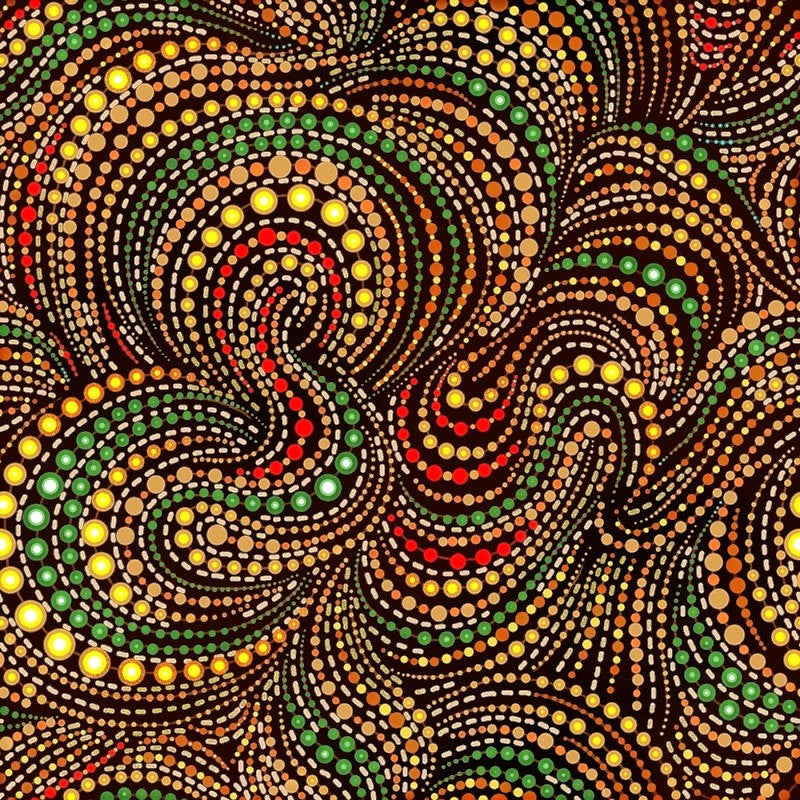 Tjukurpa Land Swirls Brown