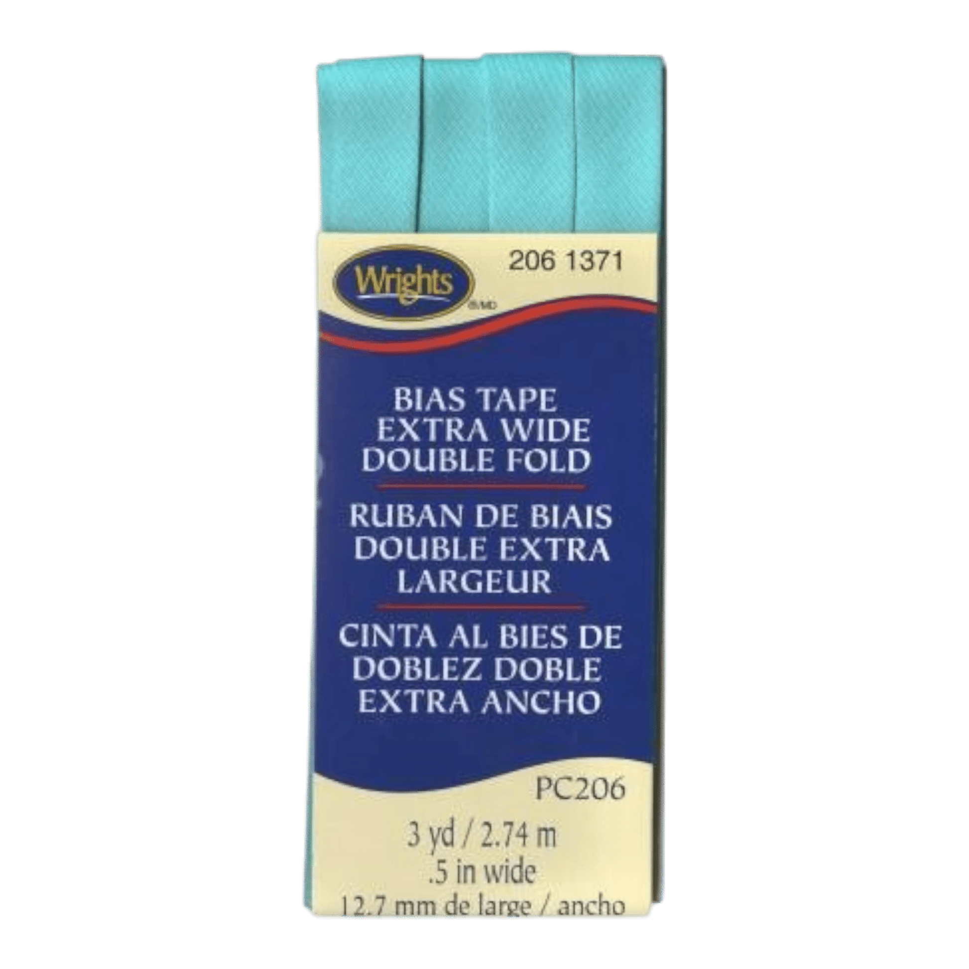 Extra Wide Double Fold Bias Tape - Aquamarine - Everything Fabric