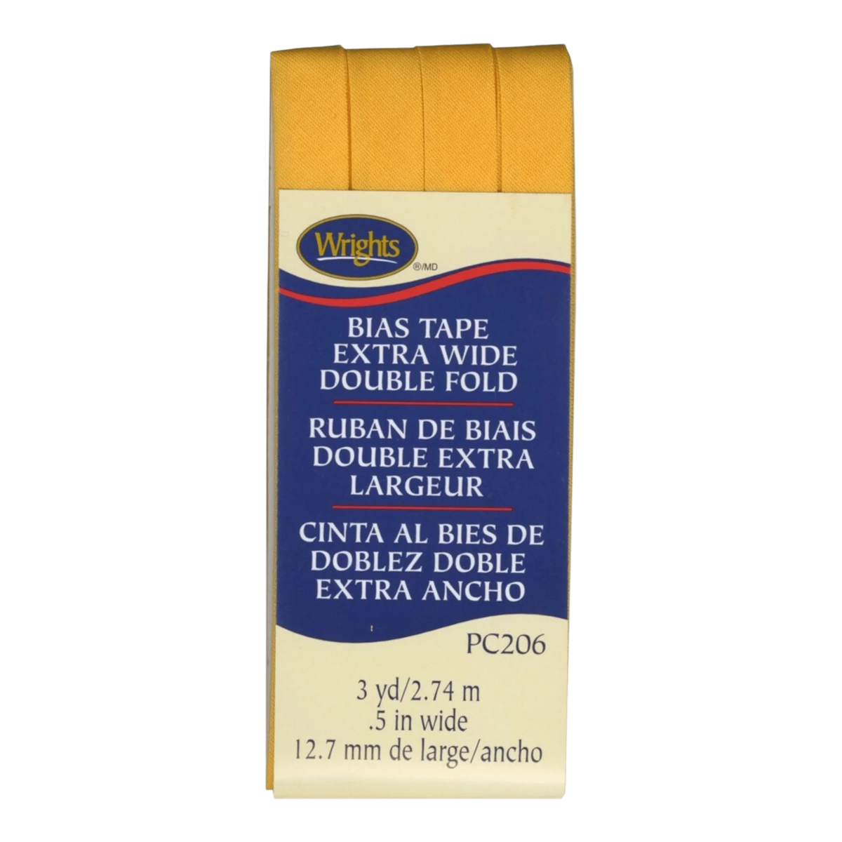 Extra Wide Double Fold Bias Tape - Marigold