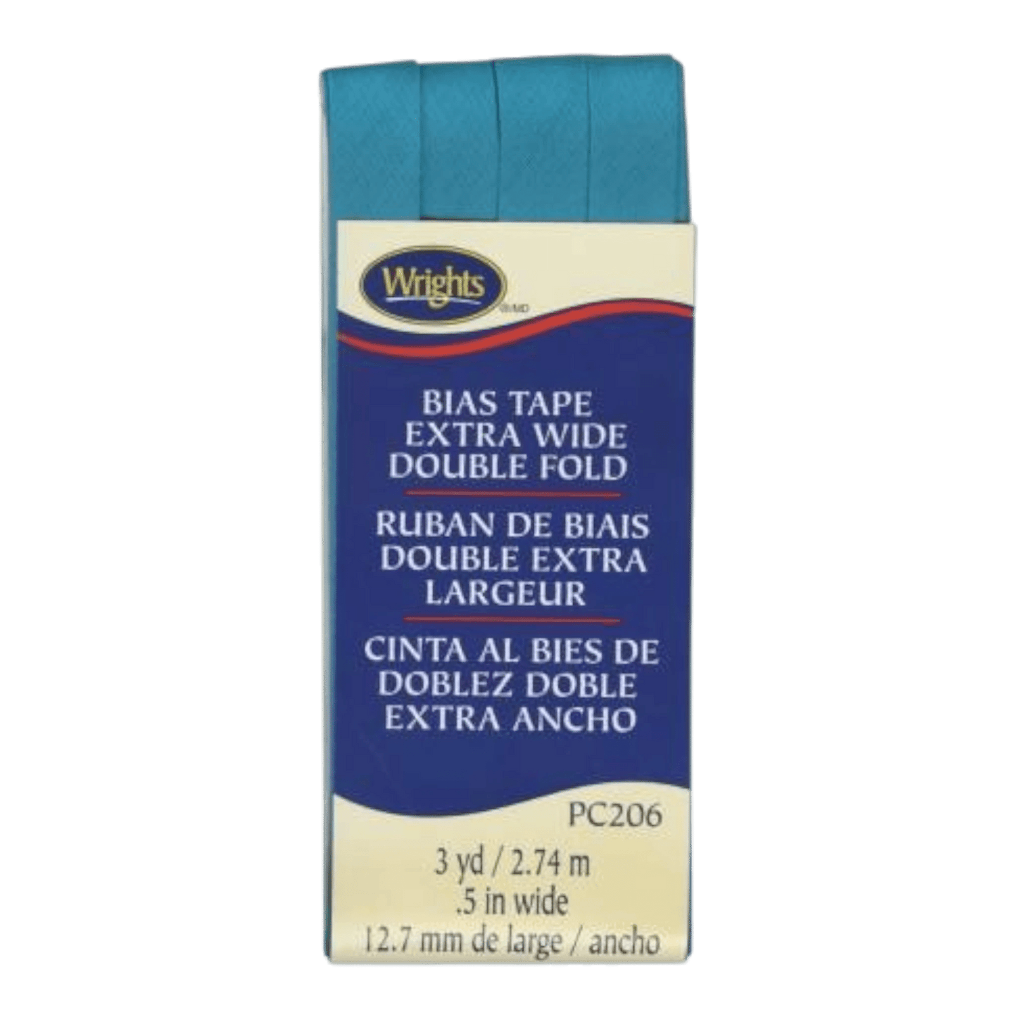 Extra Wide Double Fold Bias Tape - Mediterranean - Everything Fabric